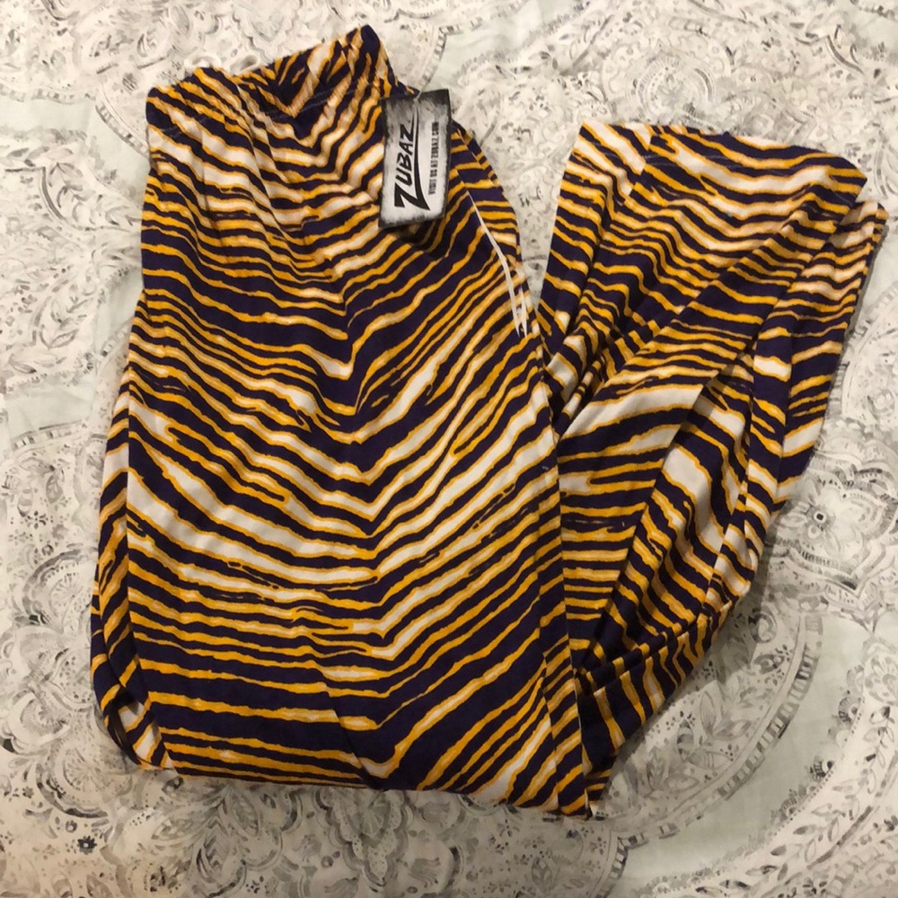 Purple and yellow zubaz
